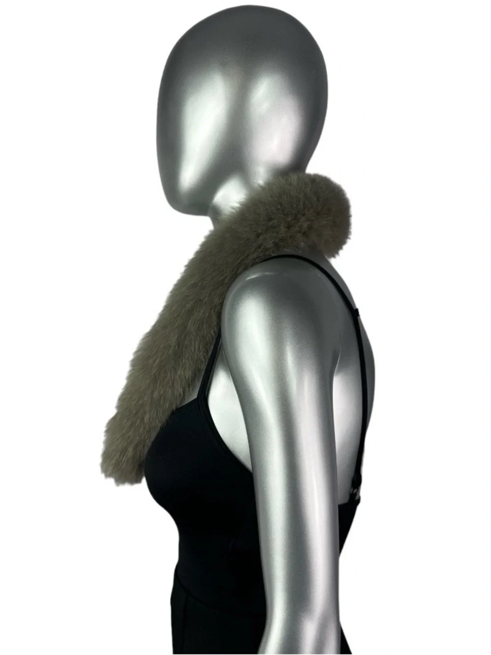 GREY FOX Collar, 30” L, Certified Vintage Fur